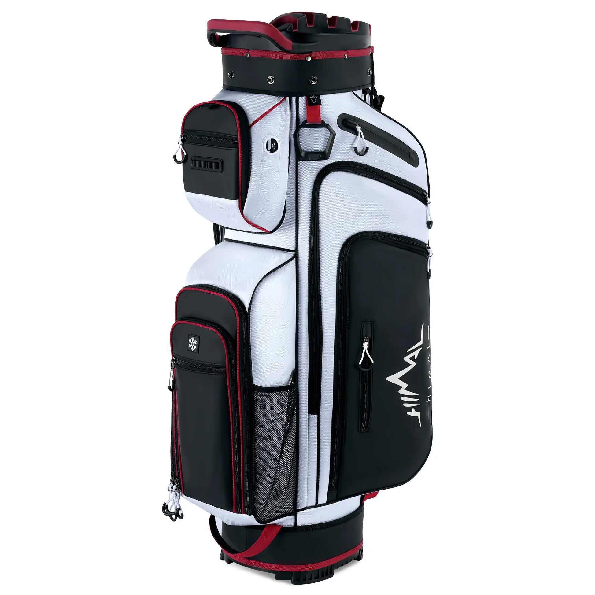 Unihimal Hive Vault Golf Cart Bag 14-Way, Premium Full Length Golf Bag for Men with Magnetic Leather Pocket, Handles and Rain Cover Fathersdaygift