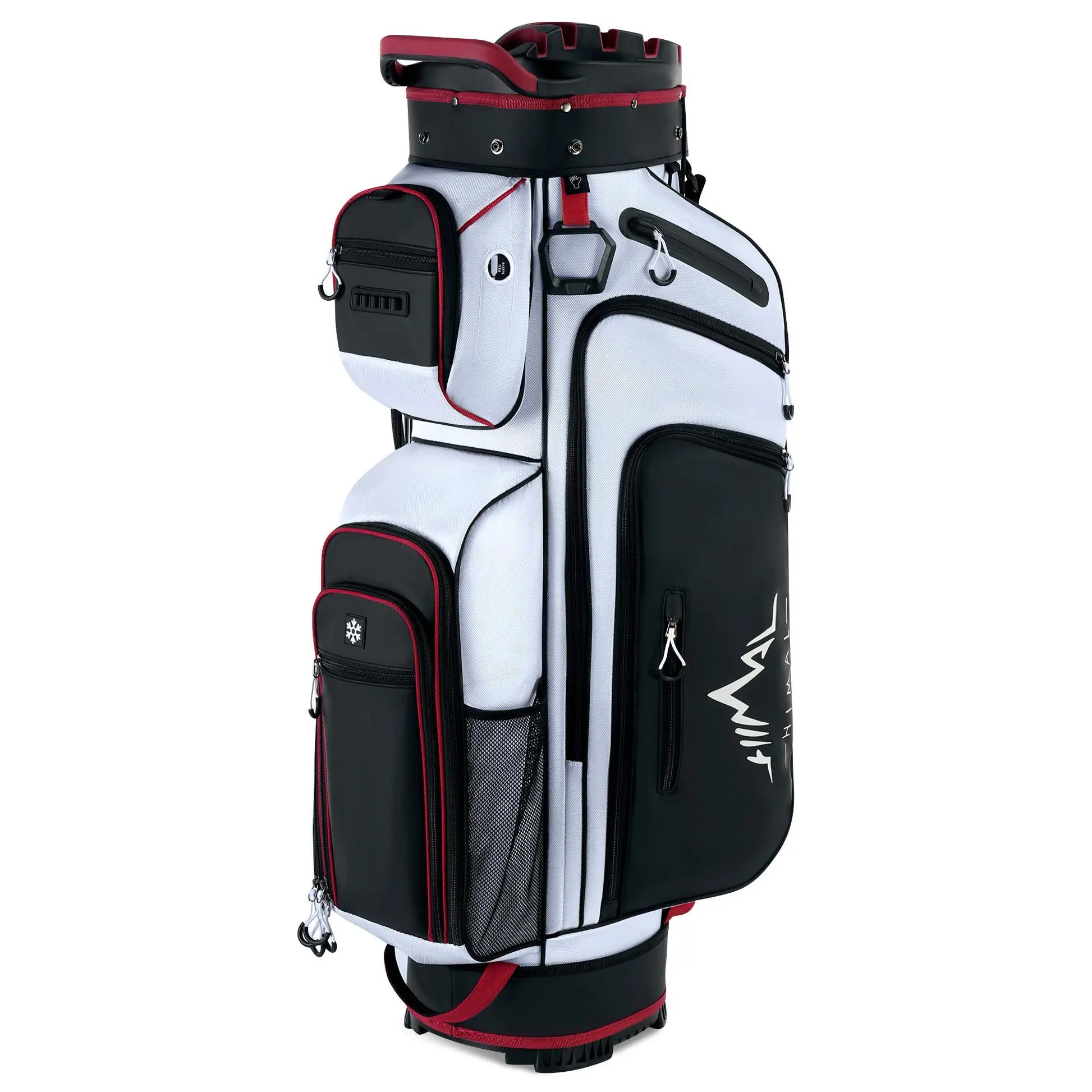 Unihimal Hive Vault Golf Cart Bag 14-Way, Premium Full Length Golf Bag for Men with Magnetic Leather Pocket, Handles and Rain Cover Fathersdaygift