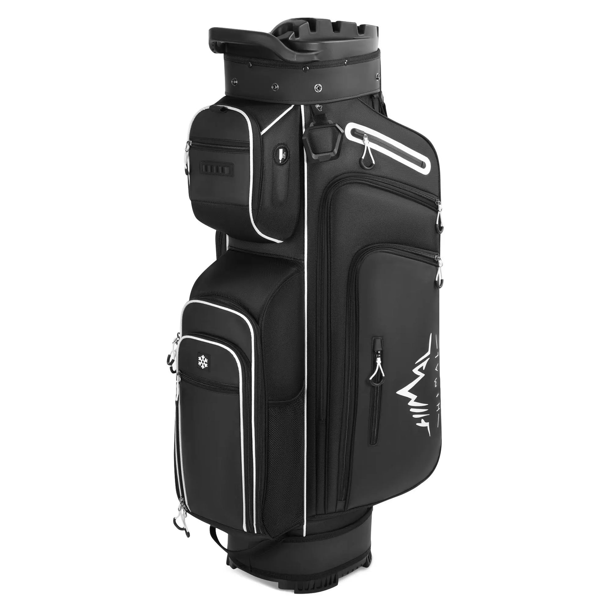 Unihimal Hive Vault Golf Cart Bag 14-Way, Premium Full Length Golf Bag for Men with Magnetic Leather Pocket, Handles and Rain Cover Fathersdaygift