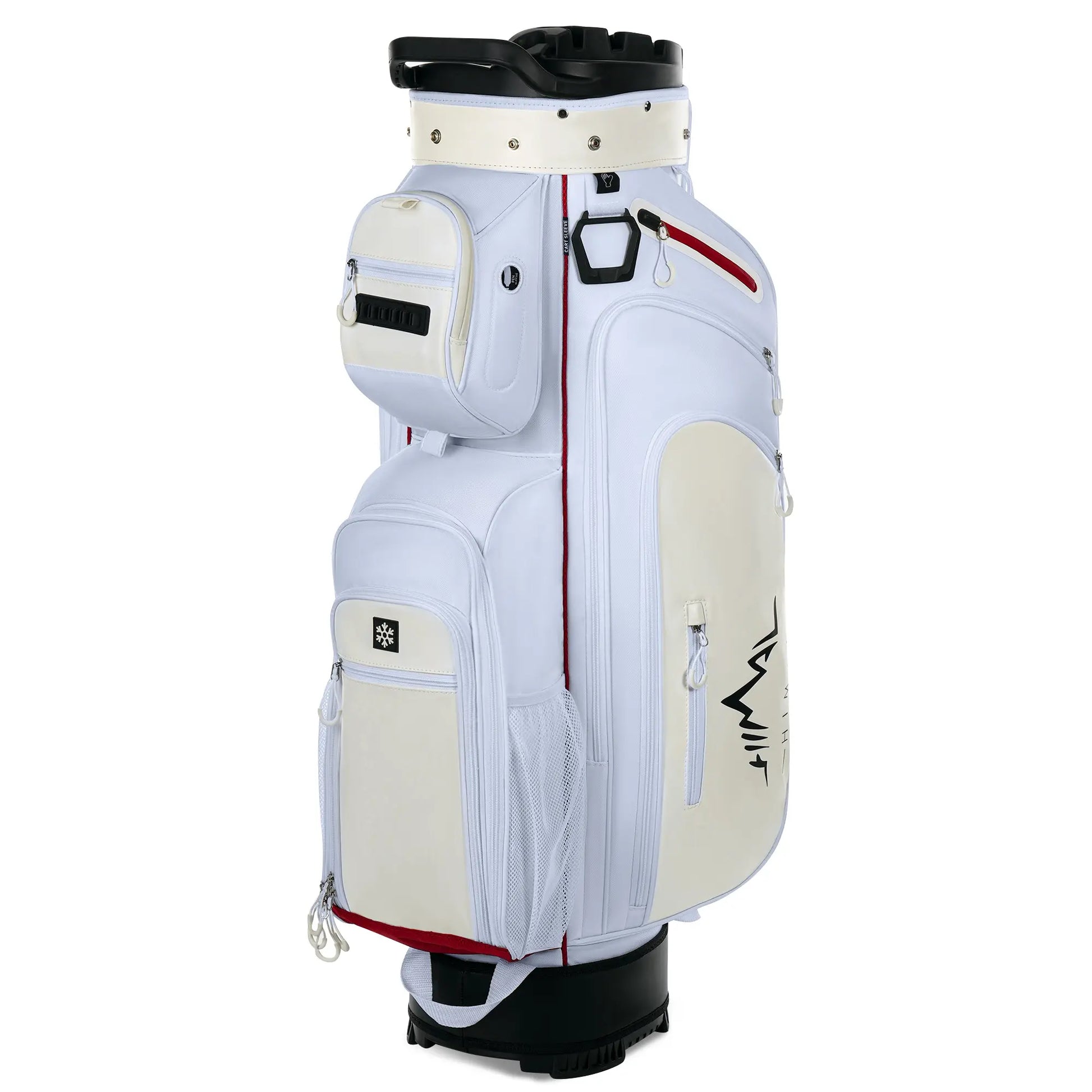 Unihimal Hive Vault Golf Cart Bag 14-Way, Premium Full Length Golf Bag for Men with Magnetic Leather Pocket, Handles and Rain Cover Fathersdaygift