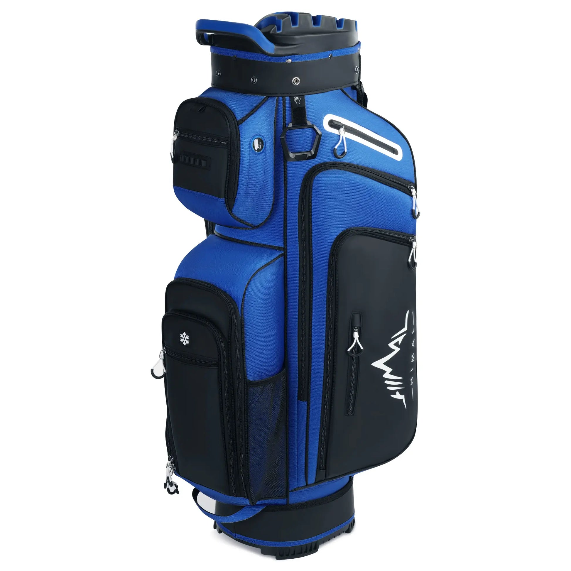 Unihimal Hive Vault Golf Cart Bag 14-Way, Premium Full Length Golf Bag for Men with Magnetic Leather Pocket, Handles and Rain Cover Fathersdaygift